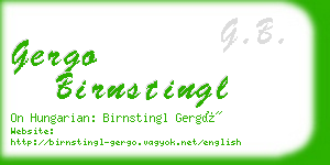 gergo birnstingl business card
